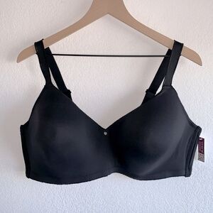 NWT Adore Me Johanna Demi Smooth Contour Wireless Bra Jet Black Plus Sz 44DD